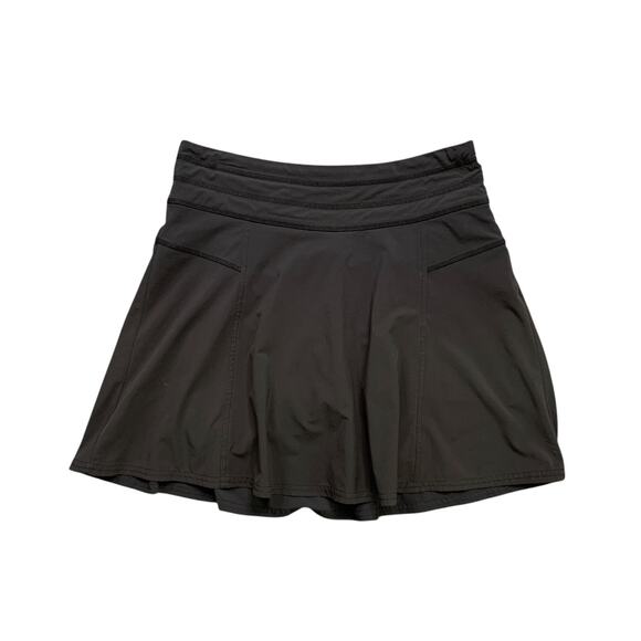 Athleta Skort Womens 2 Black All Day Semi Fitted Mid Rise Performance Quick Dry - Picture 1 of 13
